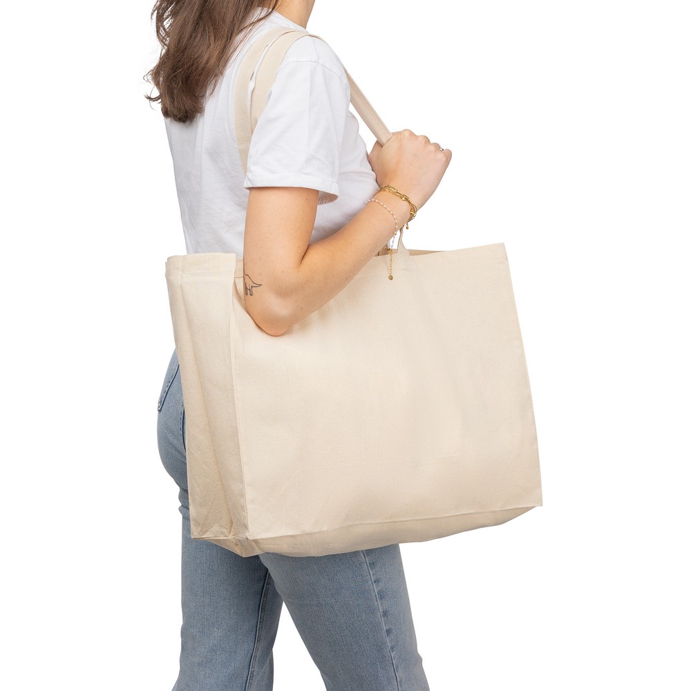 Bawełniana torba na zakupy z długimi uchwytami 16L - zdjęcie 4