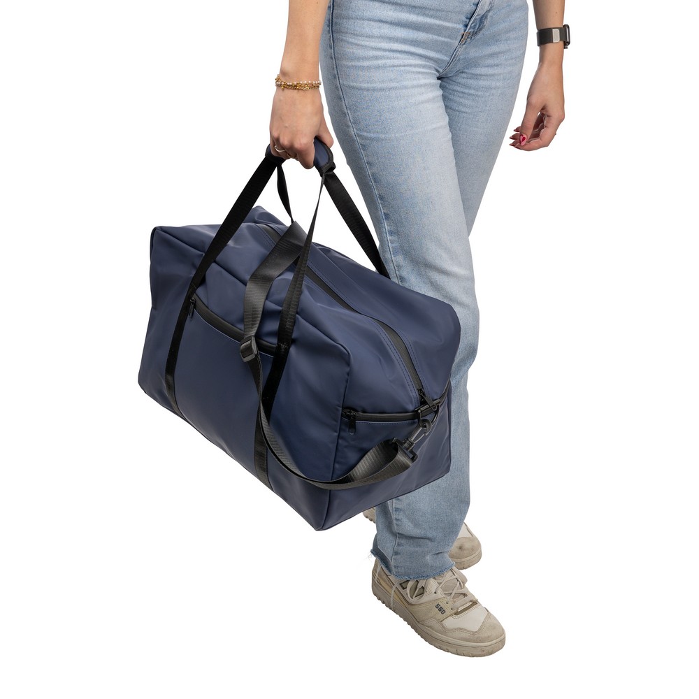 Torba sportowa z recyclingu 35L z regulowanym paskiem - Torby i walizki podróżne z nadrukiem logo | VEBI - zdjęcie 10