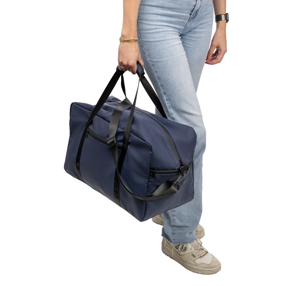 Torba sportowa z recyclingu 35L z regulowanym paskiem - Torby i walizki podróżne z nadrukiem logo | VEBI - zdjęcie 11