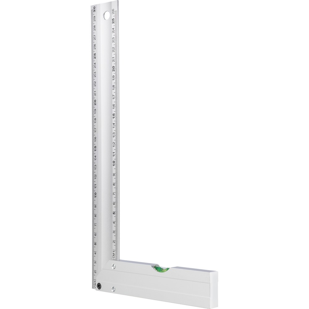 Aluminiowy kątownik z poziomicą 30 cm - gadżet reklamowy