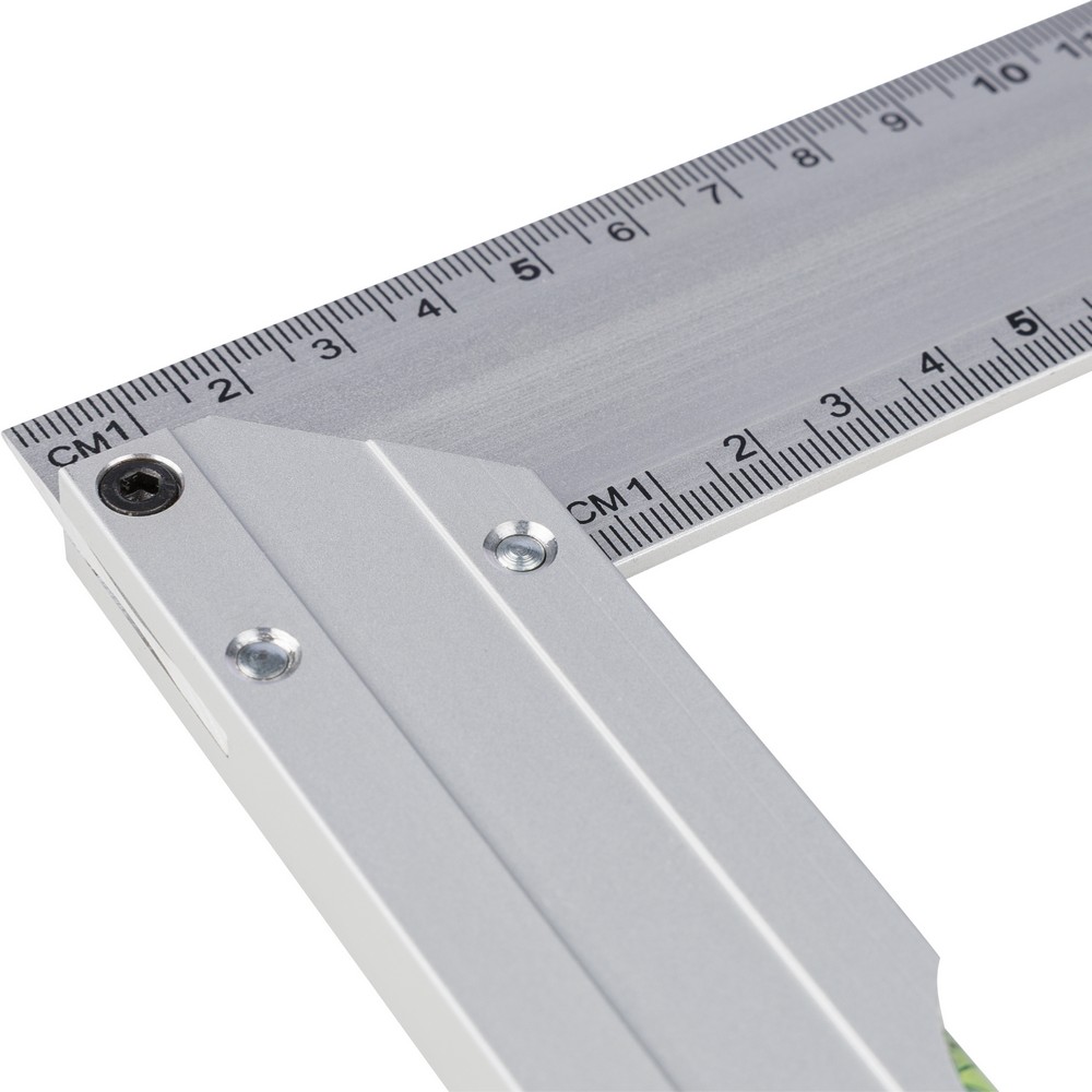 Aluminiowy kątownik z poziomicą 30 cm - gadżet reklamowy - zdjęcie 5