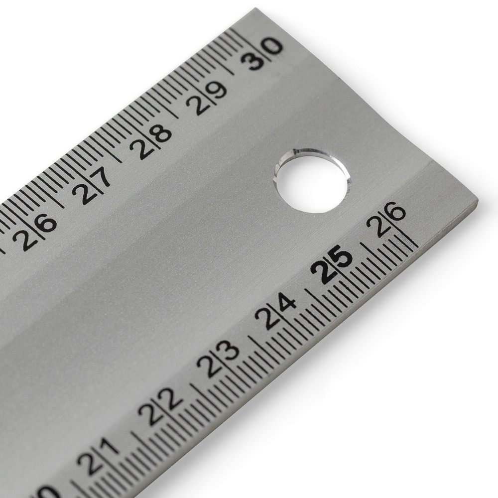 Aluminiowy kątownik z poziomicą 30 cm - gadżet reklamowy - Miarki i taśmy miernicze z nadrukiem logo | VEBI - zdjęcie 6