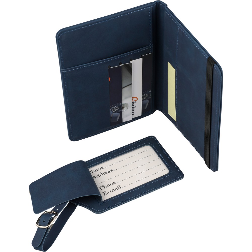 Podróżny zestaw z logo - etui na paszport i zawieszka do bagażu - zdjęcie 4