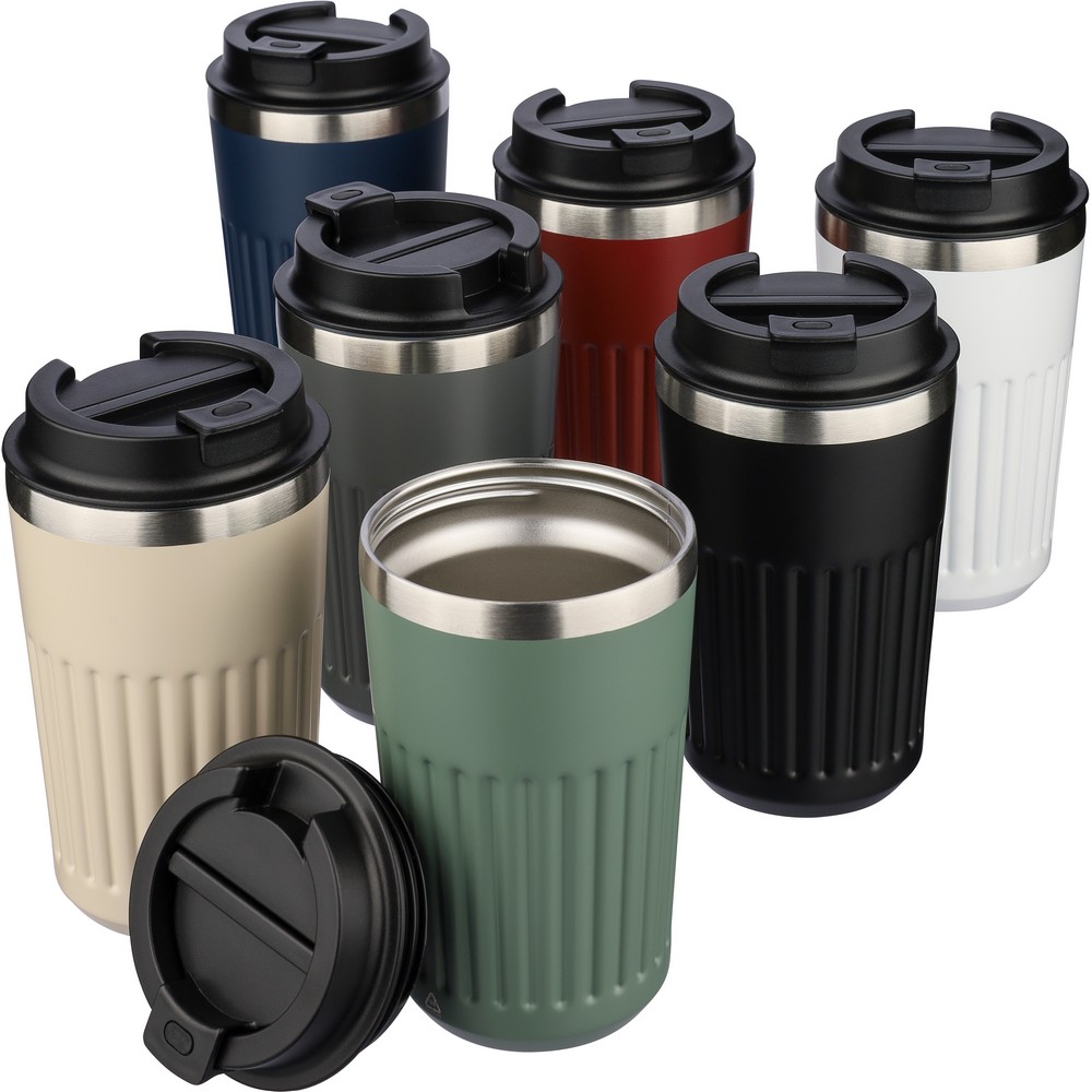 Kubek termiczny ze stali nierdzewnej 400ml z logo firmy - zdjęcie 5