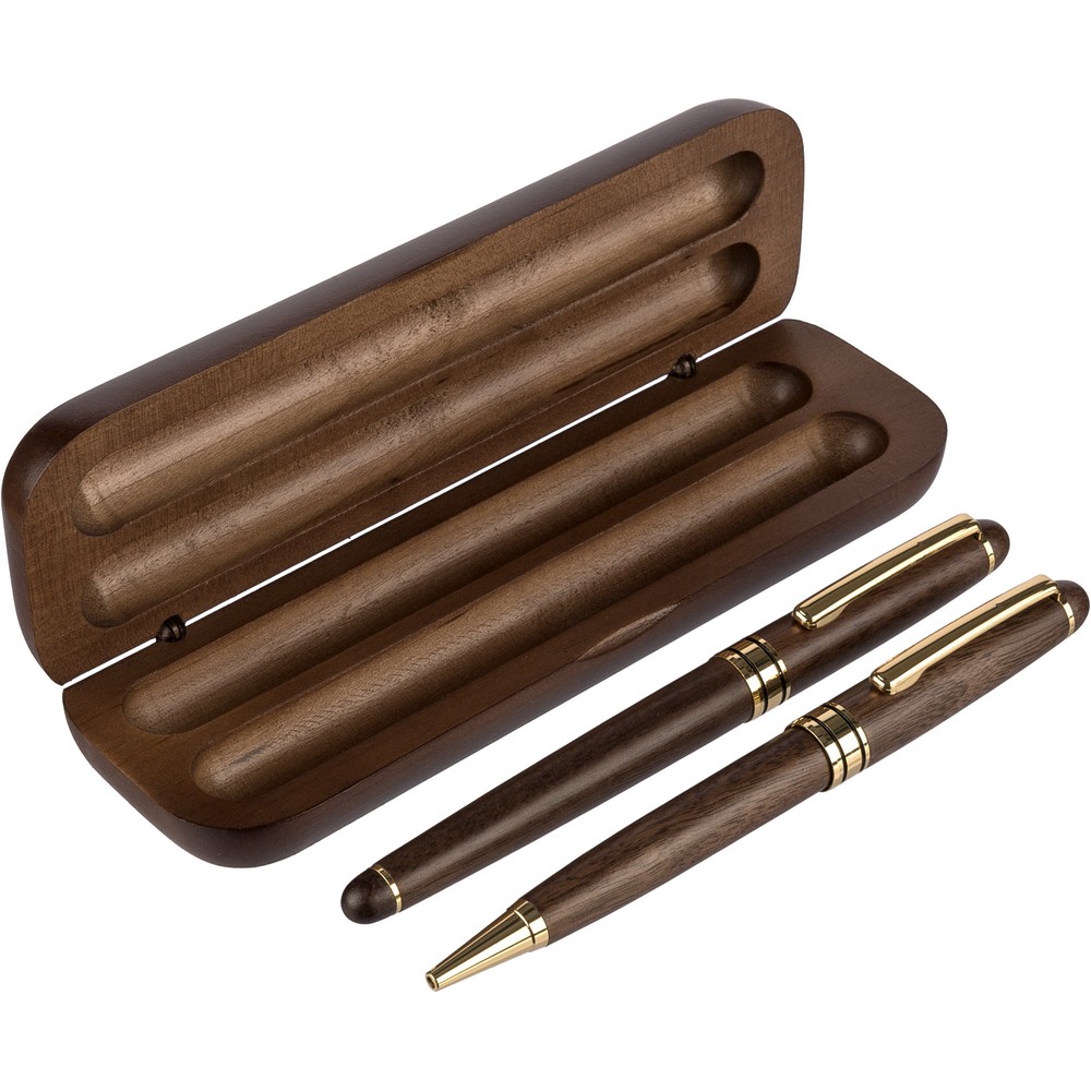 Metalowy zestaw piśmienniczy w eleganckim pudełku - zdjęcie 2