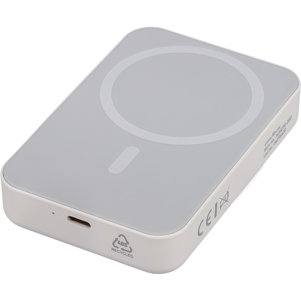 Magnetyczny power bank bezprzewodowy 10000 mAh MagSafe - Power banki z nadrukiem logo | VEBI - zdjęcie 9