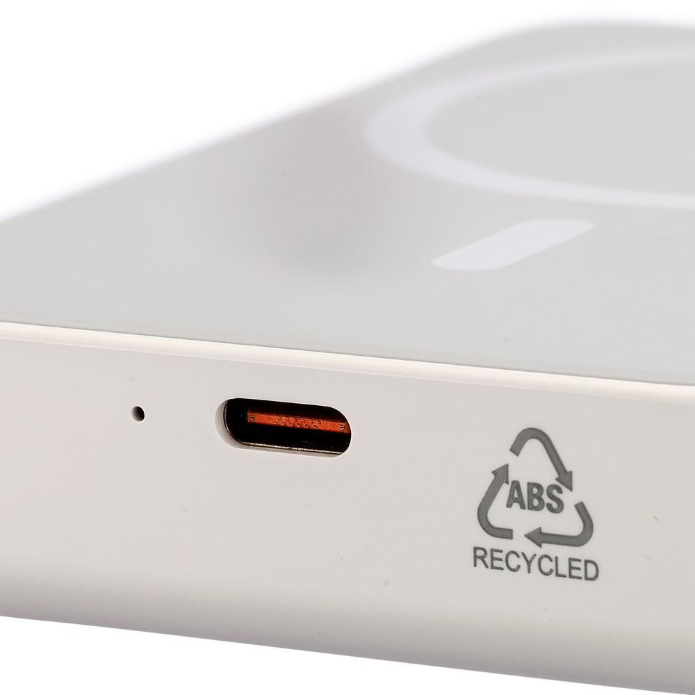 Magnetyczny power bank bezprzewodowy 10000 mAh MagSafe - Power banki z nadrukiem logo | VEBI - zdjęcie 13