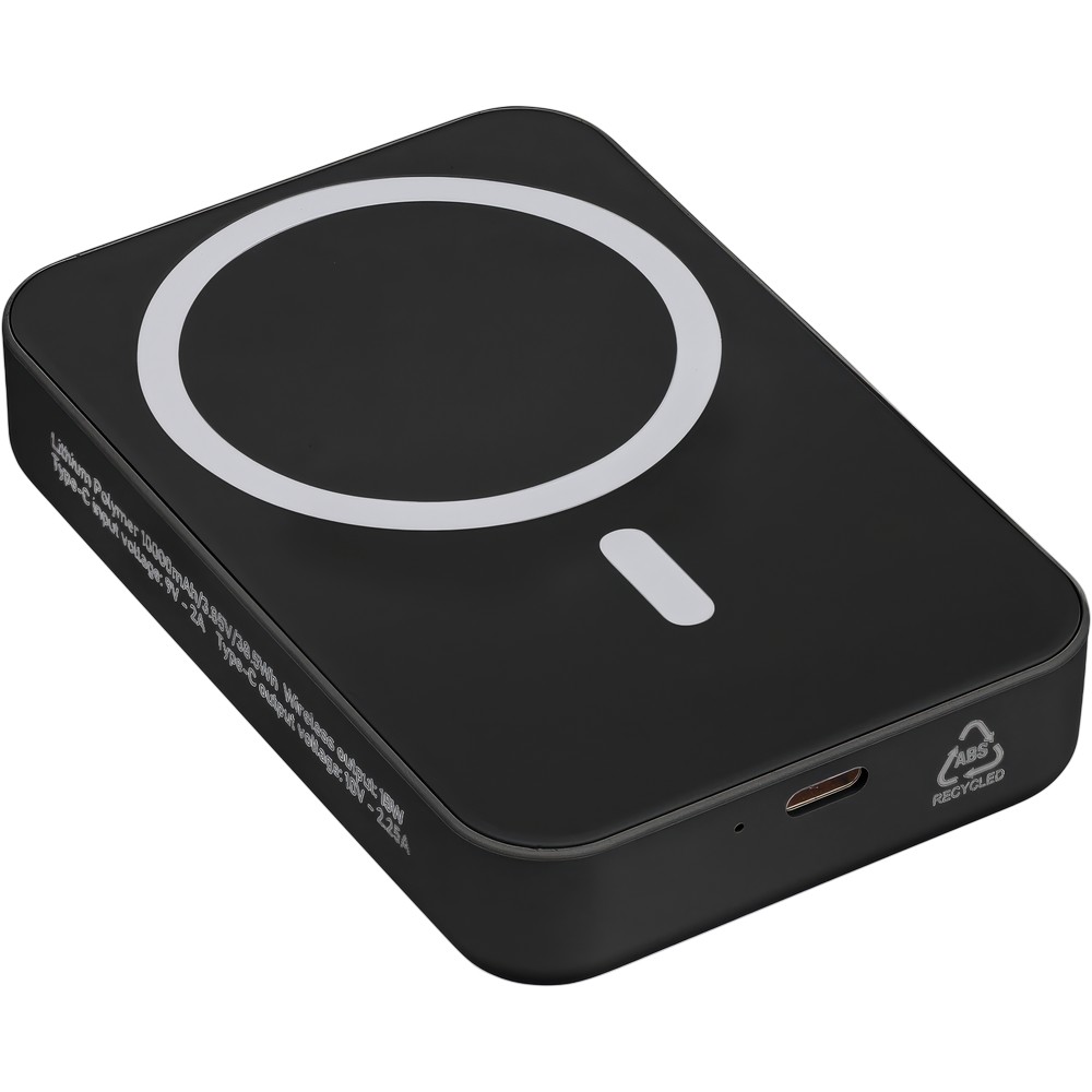 Magnetyczny power bank bezprzewodowy 10000 mAh MagSafe - Power banki z nadrukiem logo | VEBI - zdjęcie 15
