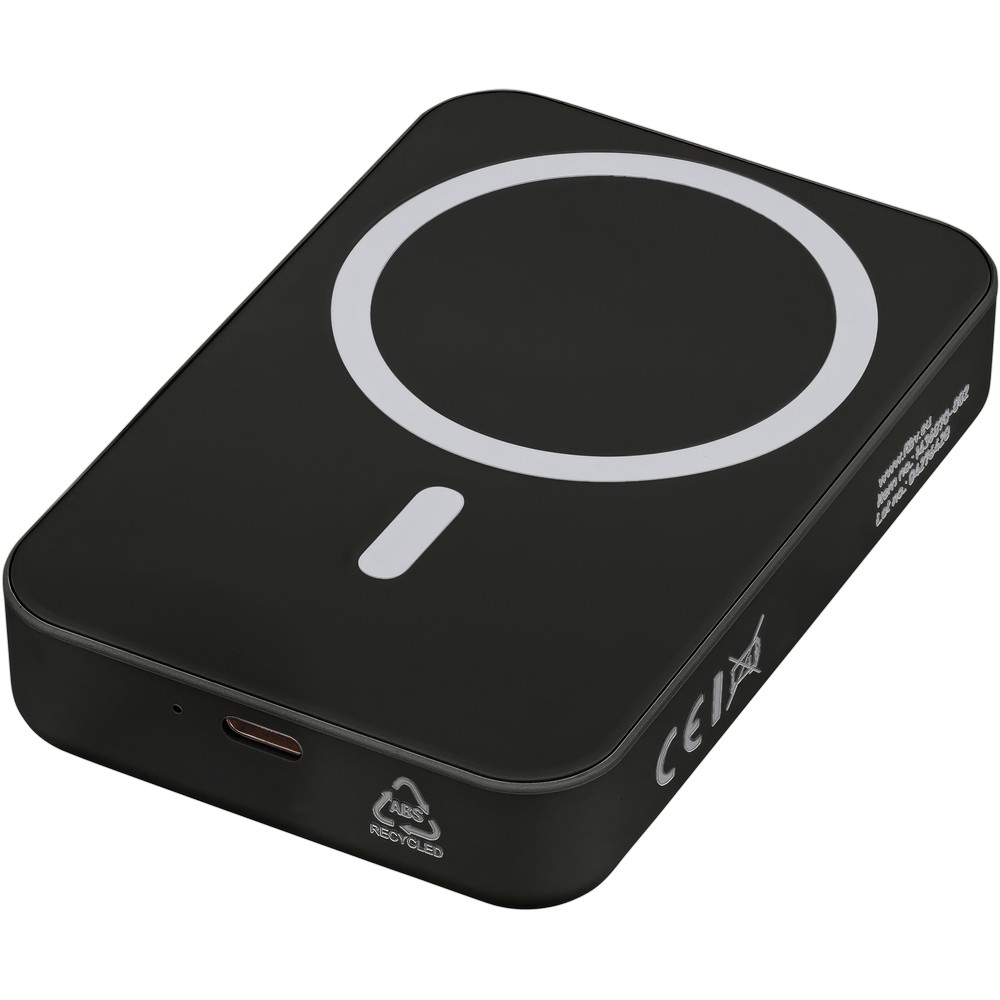 Magnetyczny power bank bezprzewodowy 10000 mAh MagSafe - Power banki z nadrukiem logo | VEBI - zdjęcie 21