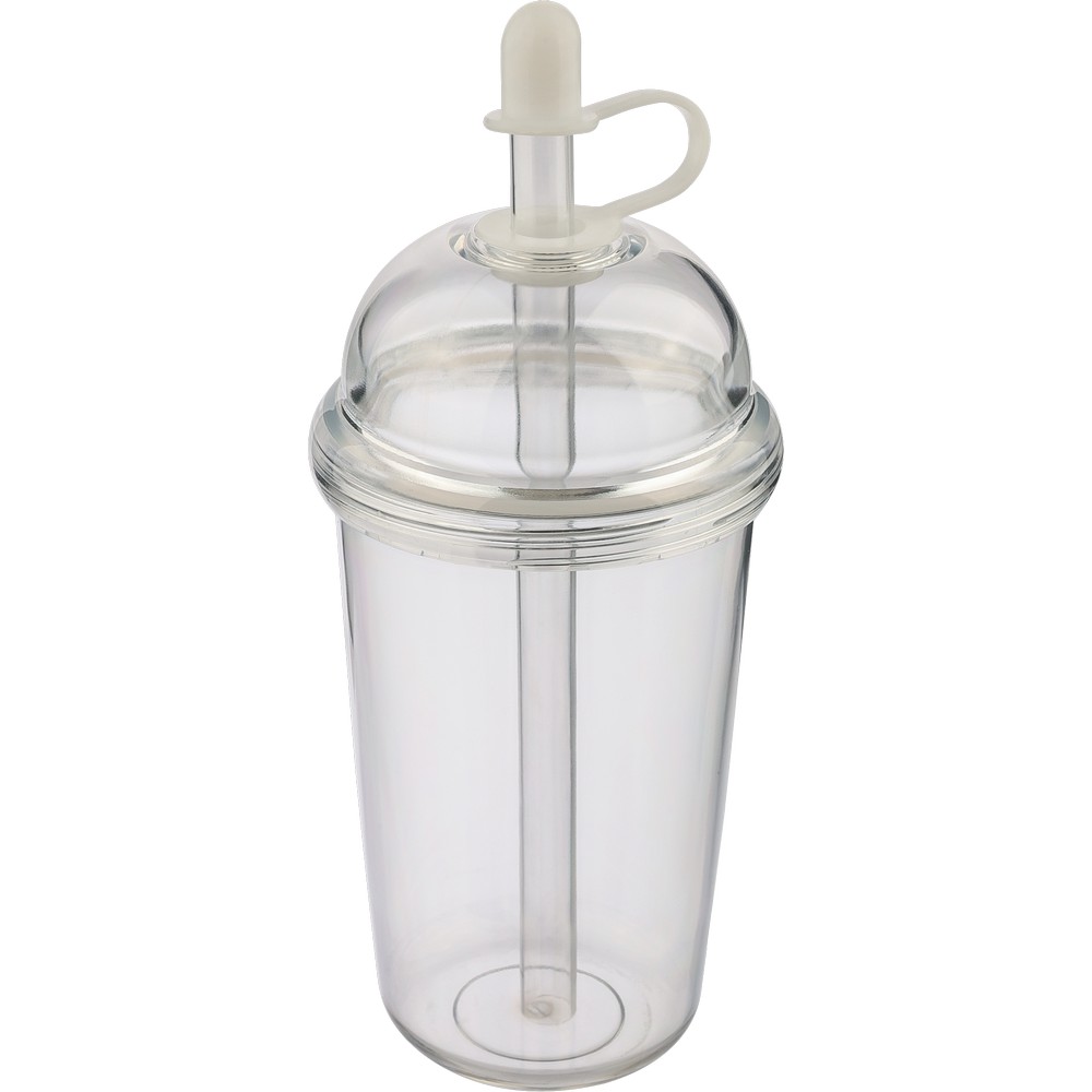 Kubek podróżny ze słomką 500 ml – RPET i silikon - Kubki i butelki termiczne z nadrukiem logo | VEBI - zdjęcie 24