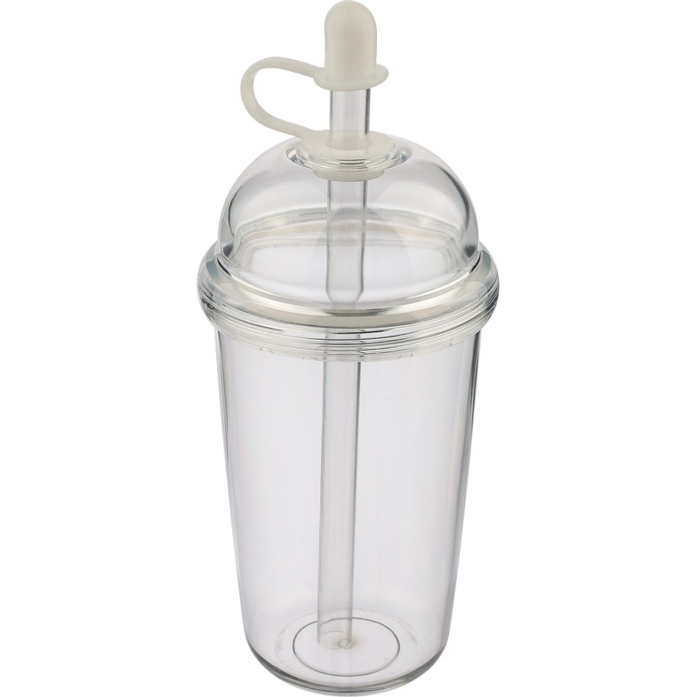 Kubek podróżny ze słomką 500 ml – RPET i silikon - Kubki i butelki termiczne z nadrukiem logo | VEBI - zdjęcie 25