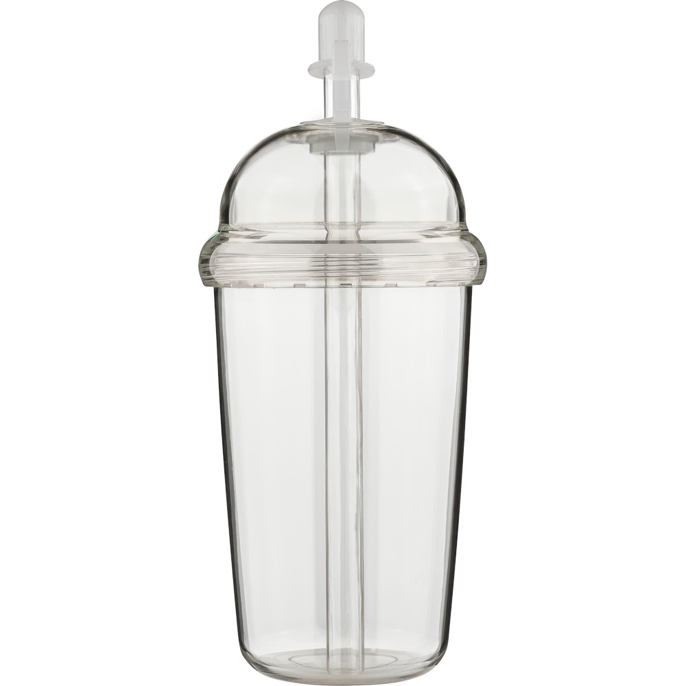 Kubek podróżny ze słomką 500 ml – RPET i silikon - Kubki i butelki termiczne z nadrukiem logo | VEBI - zdjęcie 27