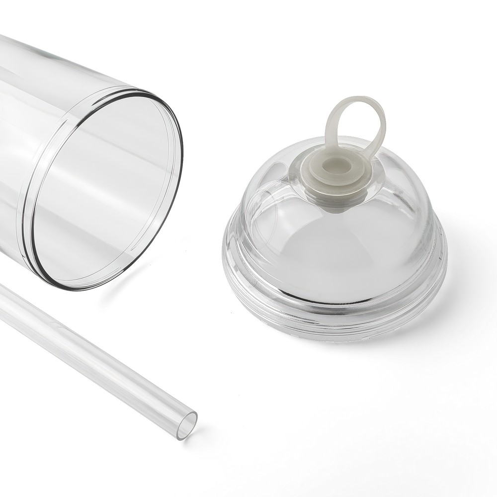 Kubek podróżny ze słomką 500 ml – RPET i silikon - Kubki i butelki termiczne z nadrukiem logo | VEBI - zdjęcie 28