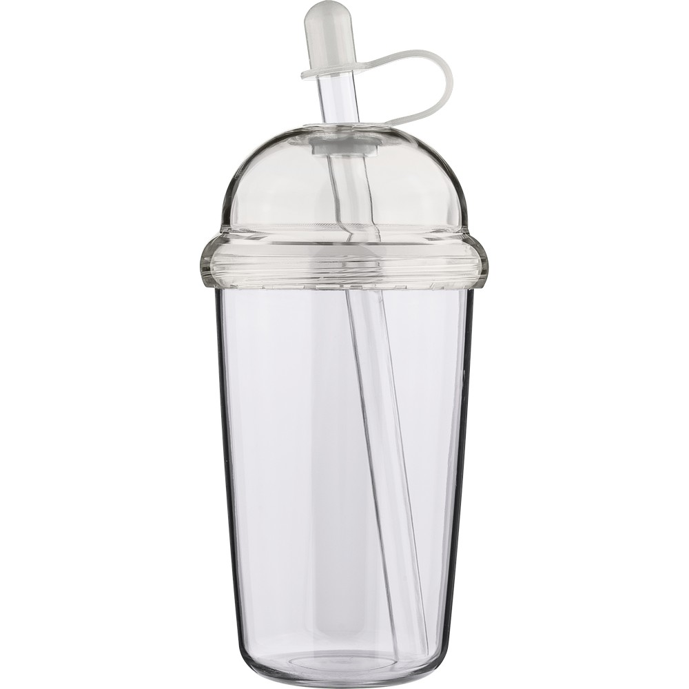 Kubek podróżny ze słomką 500 ml – RPET i silikon - Kubki i butelki termiczne z nadrukiem logo | VEBI - zdjęcie 30