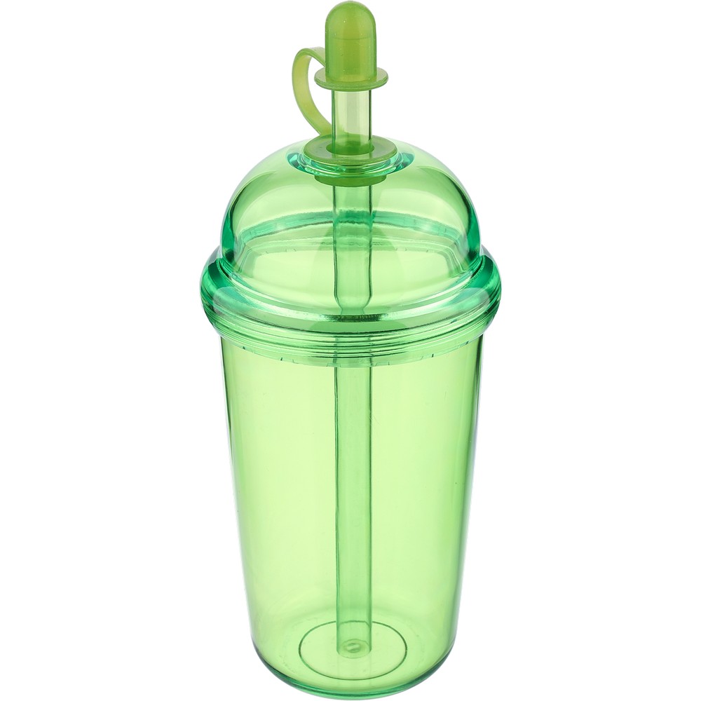 Kubek podróżny ze słomką 500 ml – RPET i silikon - Kubki i butelki termiczne z nadrukiem logo | VEBI - zdjęcie 8