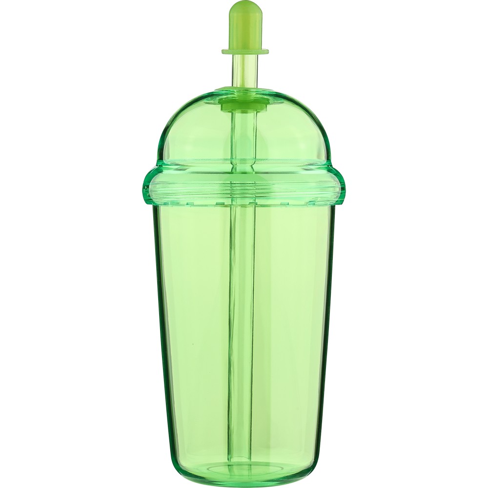 Kubek podróżny ze słomką 500 ml – RPET i silikon - Kubki i butelki termiczne z nadrukiem logo | VEBI - zdjęcie 9