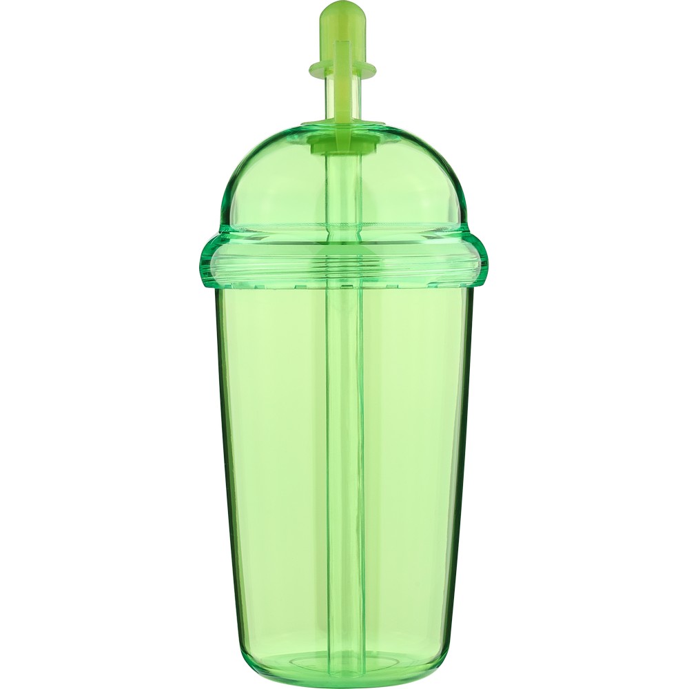 Kubek podróżny ze słomką 500 ml – RPET i silikon - Kubki i butelki termiczne z nadrukiem logo | VEBI - zdjęcie 10