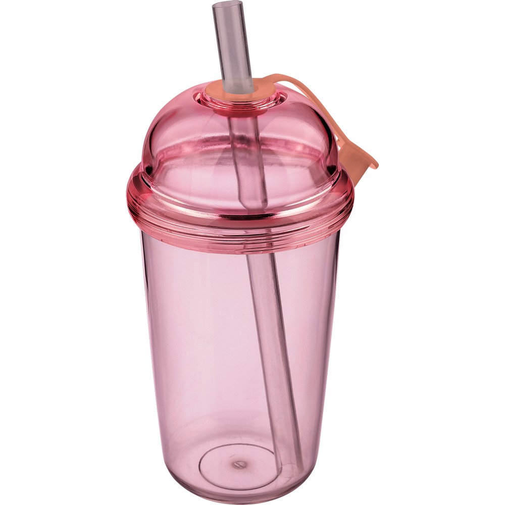 Kubek podróżny ze słomką 500 ml – RPET i silikon - Kubki i butelki termiczne z nadrukiem logo | VEBI - zdjęcie 31