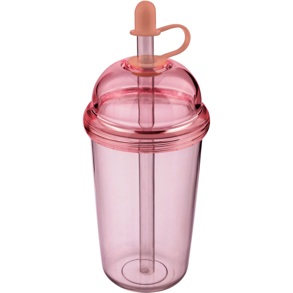 Kubek podróżny ze słomką 500 ml – RPET i silikon - Kubki i butelki termiczne z nadrukiem logo | VEBI - zdjęcie 32