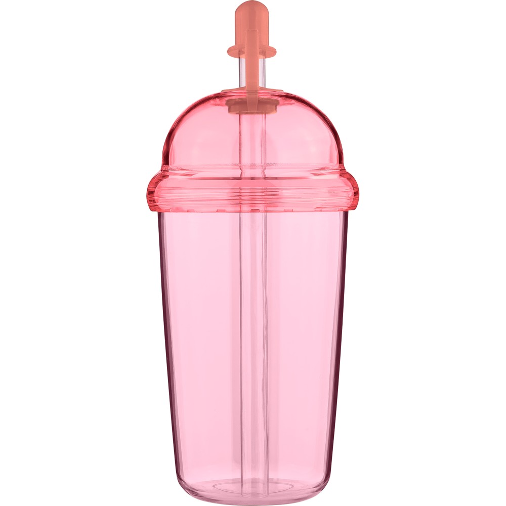 Kubek podróżny ze słomką 500 ml – RPET i silikon - Kubki i butelki termiczne z nadrukiem logo | VEBI - zdjęcie 34