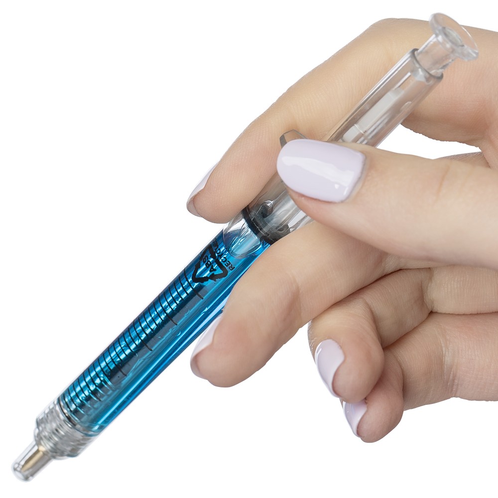 Długopis Strzykawka z końcówką Stylus – RABS - Długopisy plastikowe z nadrukiem logo | VEBI - zdjęcie 2