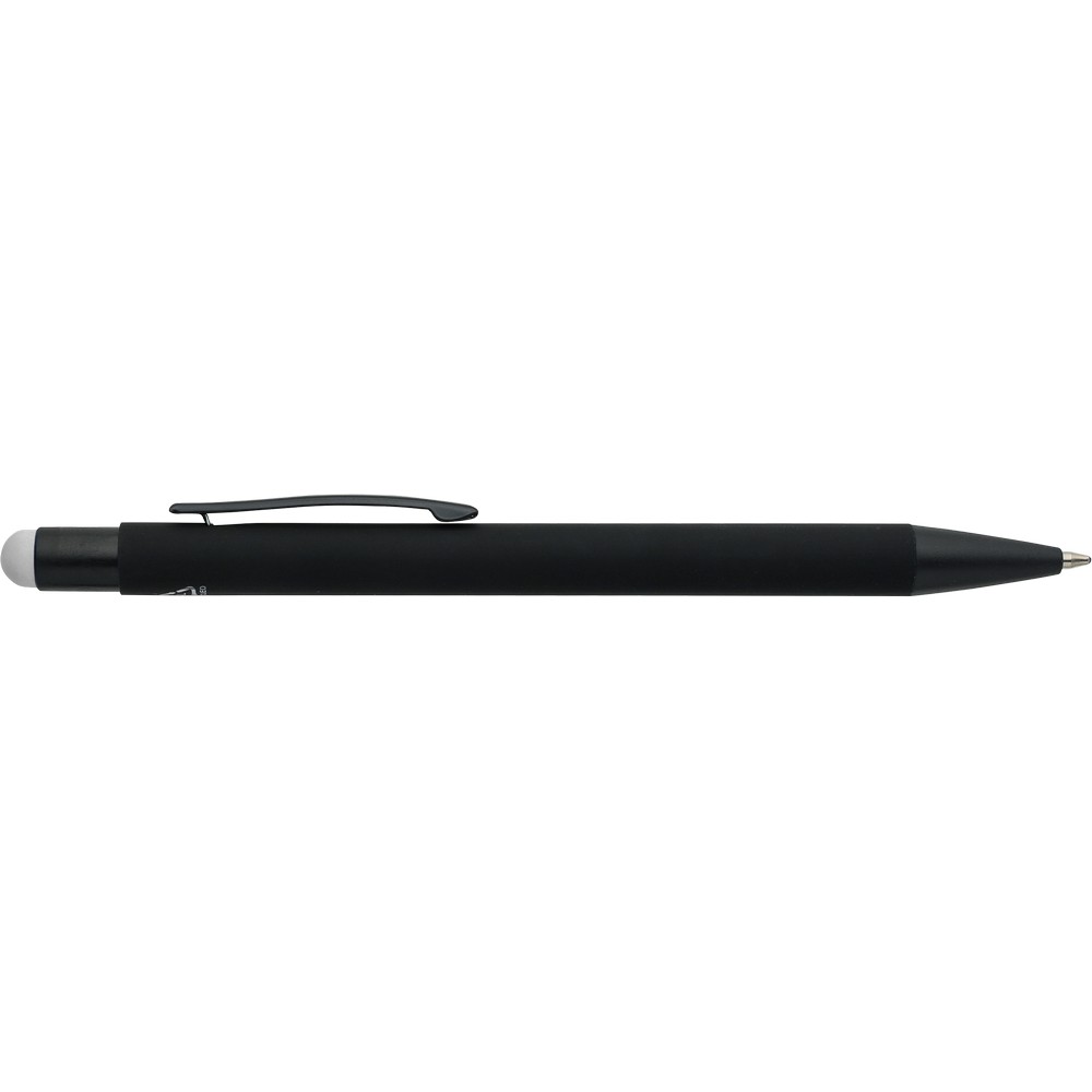 Aluminiowy długopis z końcówką stylus – czarny mat - Długopisy metalowe z nadrukiem logo | VEBI - zdjęcie 5