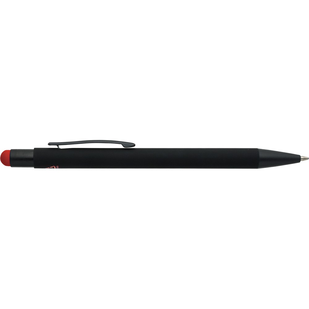 Aluminiowy długopis z końcówką stylus – czarny mat - Długopisy metalowe z nadrukiem logo | VEBI - zdjęcie 18