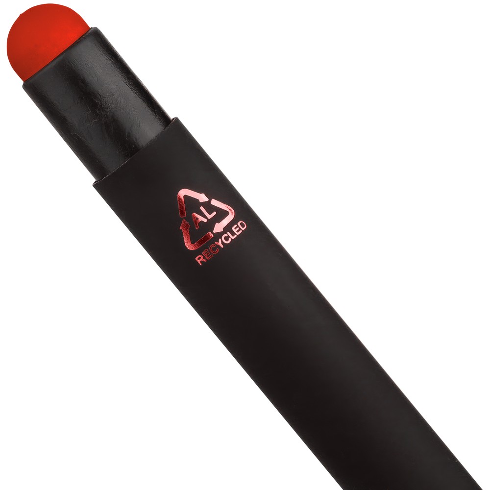 Aluminiowy długopis z końcówką stylus – czarny mat - Długopisy metalowe z nadrukiem logo | VEBI - zdjęcie 19