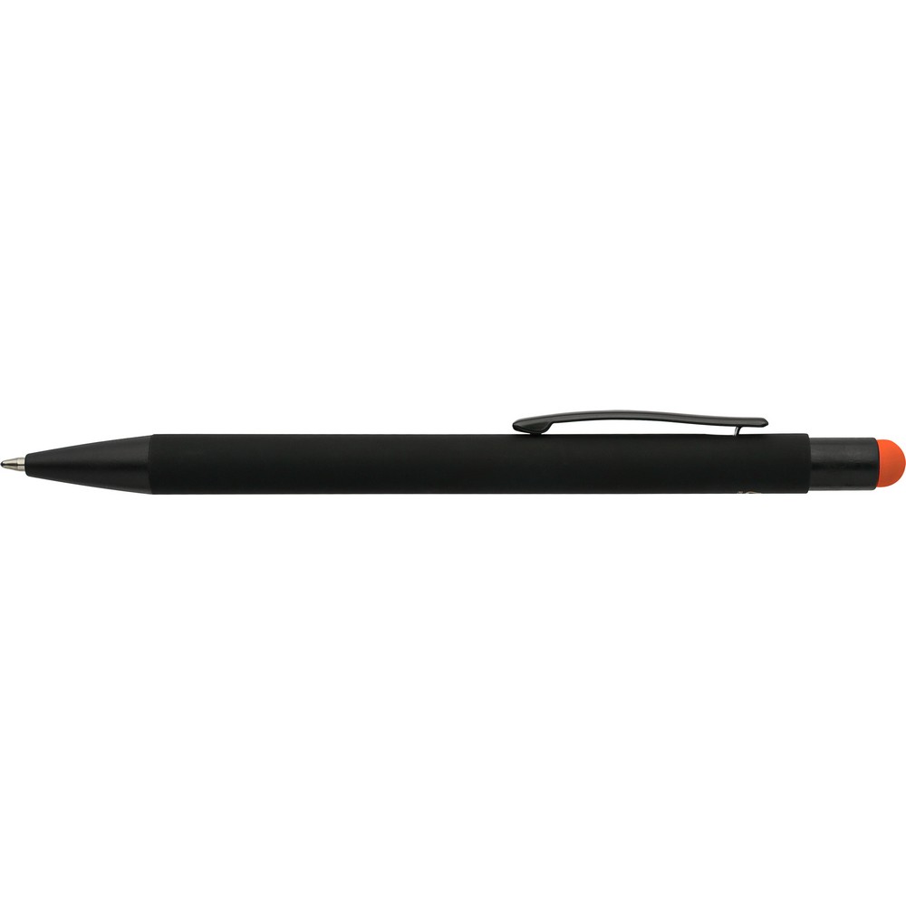 Aluminiowy długopis z końcówką stylus – czarny mat - Długopisy metalowe z nadrukiem logo | VEBI - zdjęcie 34