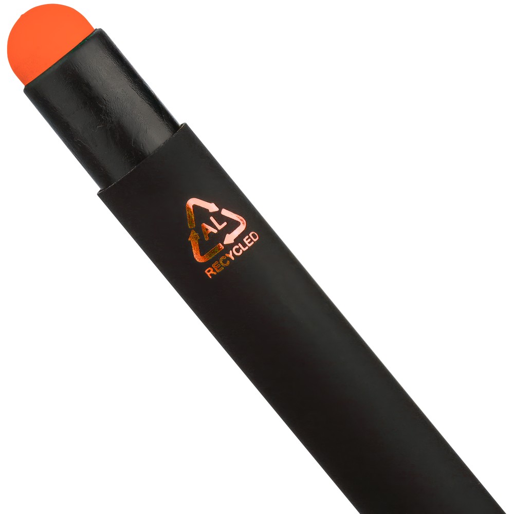 Aluminiowy długopis z końcówką stylus – czarny mat - Długopisy metalowe z nadrukiem logo | VEBI - zdjęcie 37