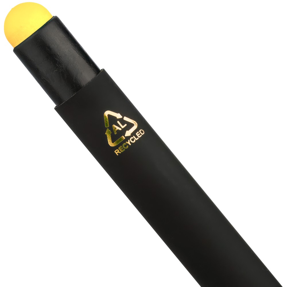 Aluminiowy długopis z końcówką stylus – czarny mat - Długopisy metalowe z nadrukiem logo | VEBI - zdjęcie 61