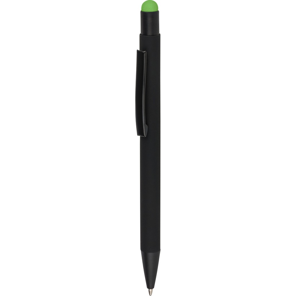 Aluminiowy długopis z końcówką stylus – czarny mat - Długopisy metalowe z nadrukiem logo | VEBI - zdjęcie 20