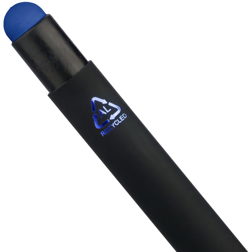Aluminiowy długopis z końcówką stylus – czarny mat - Długopisy metalowe z nadrukiem logo | VEBI - zdjęcie 31