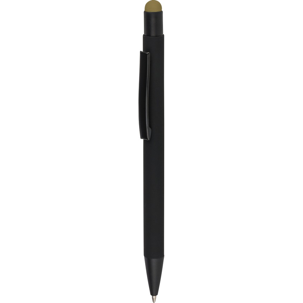 Aluminiowy długopis z końcówką stylus – czarny mat - Długopisy metalowe z nadrukiem logo | VEBI - zdjęcie 50