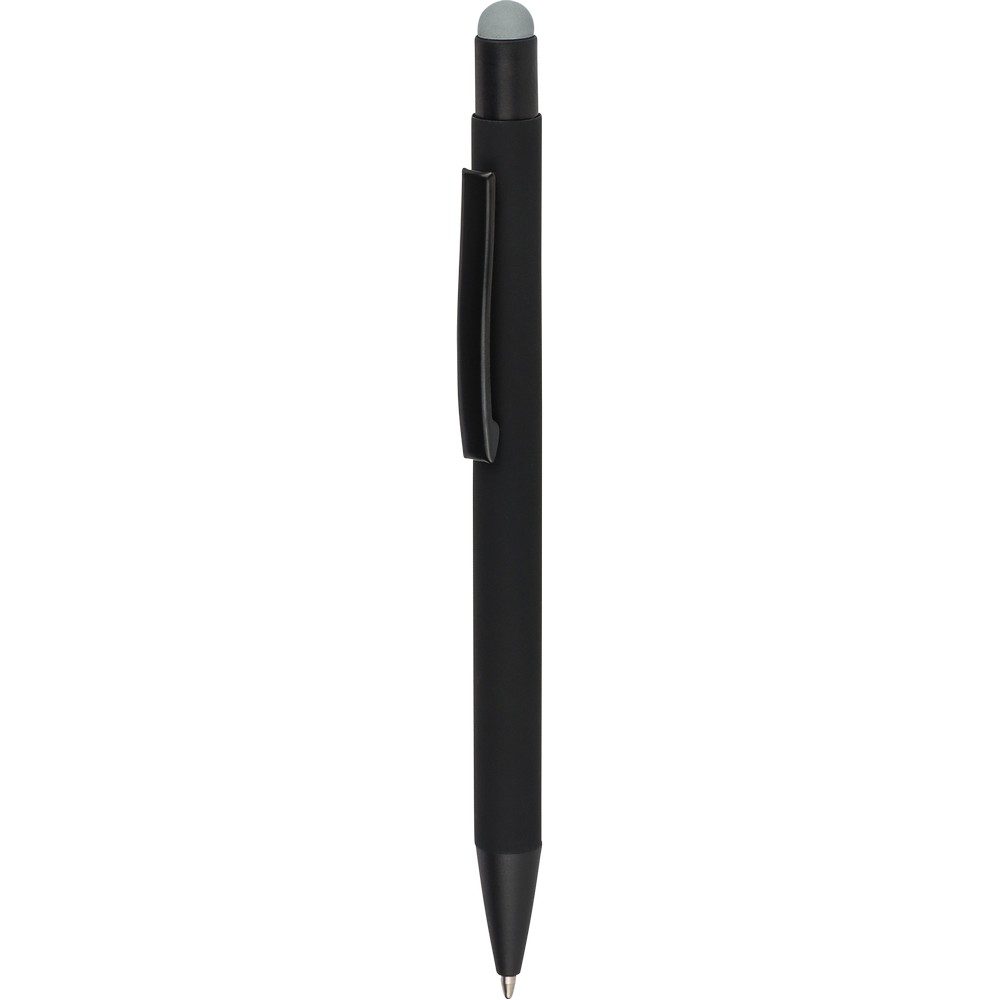 Aluminiowy długopis z końcówką stylus – czarny mat - Długopisy metalowe z nadrukiem logo | VEBI - zdjęcie 44