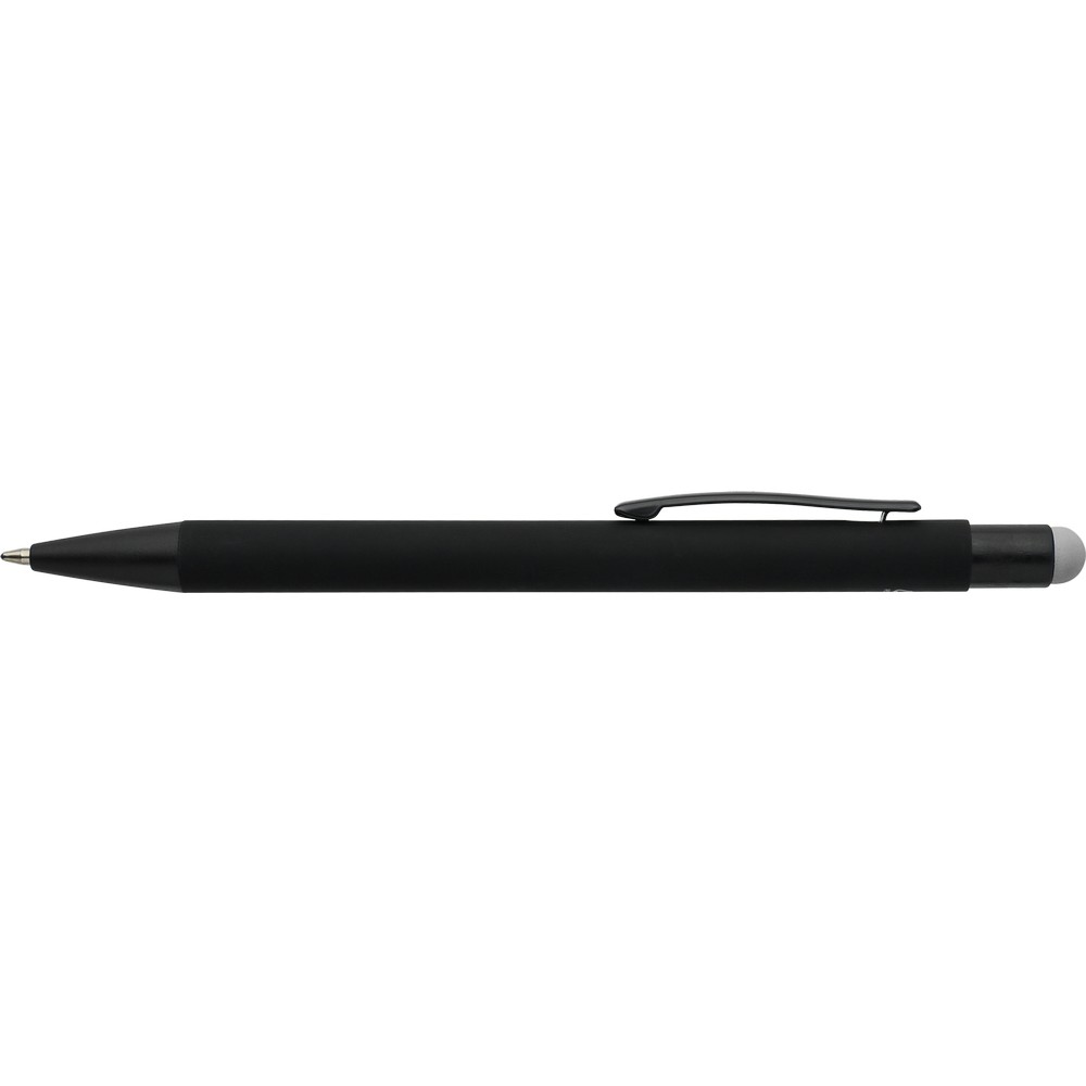 Aluminiowy długopis z końcówką stylus – czarny mat - Długopisy metalowe z nadrukiem logo | VEBI - zdjęcie 46