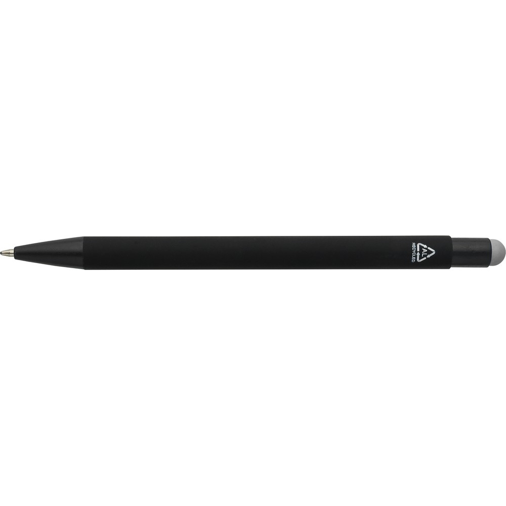 Aluminiowy długopis z końcówką stylus – czarny mat - Długopisy metalowe z nadrukiem logo | VEBI - zdjęcie 47