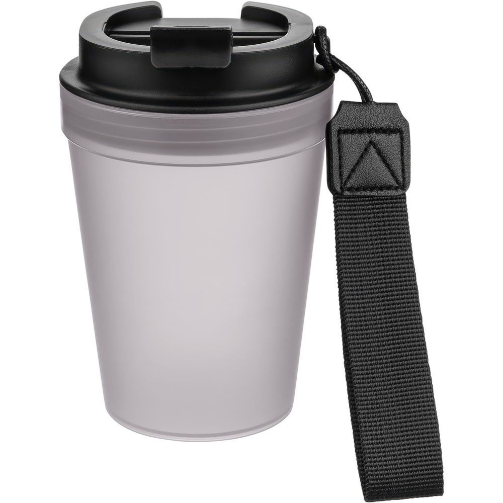Kubek podróżny 350 ml z przezroczystą ścianką i paskiem - Kubki i butelki termiczne z nadrukiem logo | VEBI - zdjęcie 78