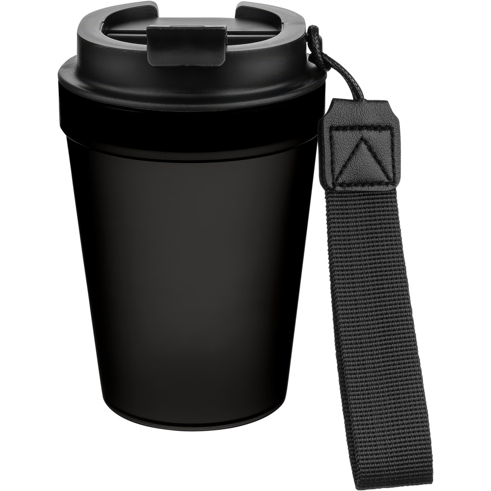 Kubek podróżny 350 ml z przezroczystą ścianką i paskiem - Kubki i butelki termiczne z nadrukiem logo | VEBI - zdjęcie 21