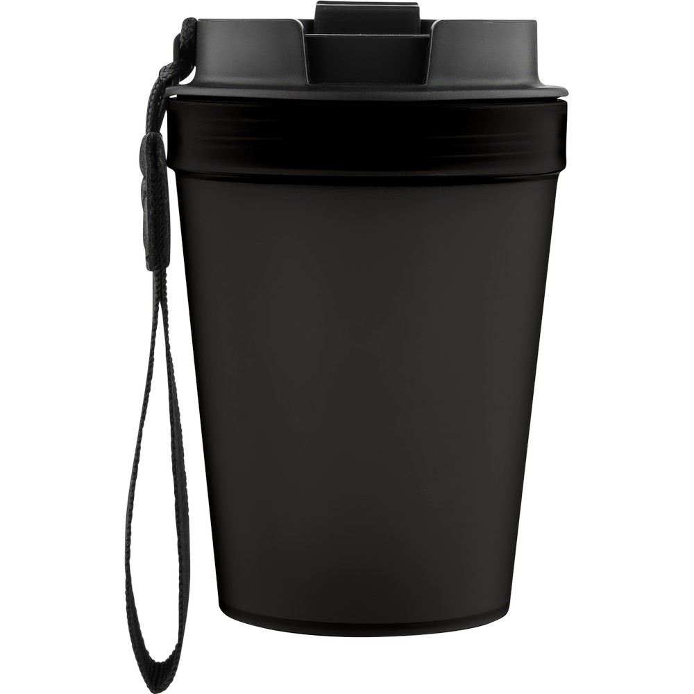 Kubek podróżny 350 ml z przezroczystą ścianką i paskiem - Kubki i butelki termiczne z nadrukiem logo | VEBI - zdjęcie 32