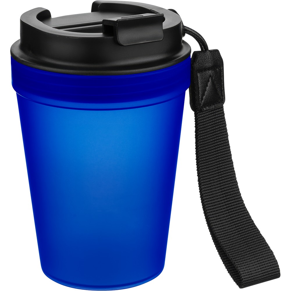Kubek podróżny 350 ml z przezroczystą ścianką i paskiem - Kubki i butelki termiczne z nadrukiem logo | VEBI - zdjęcie 60