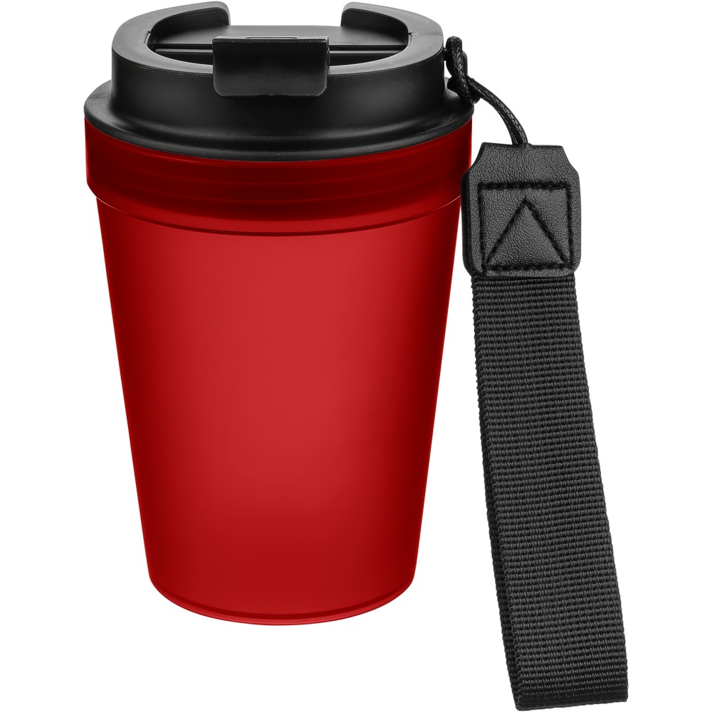 Kubek podróżny 350 ml z przezroczystą ścianką i paskiem - Kubki i butelki termiczne z nadrukiem logo | VEBI - zdjęcie 36