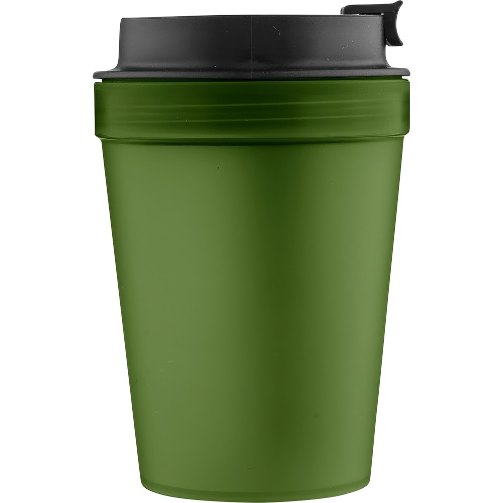 Kubek podróżny 350 ml z przezroczystą ścianką i paskiem - Kubki i butelki termiczne z nadrukiem logo | VEBI - zdjęcie 130