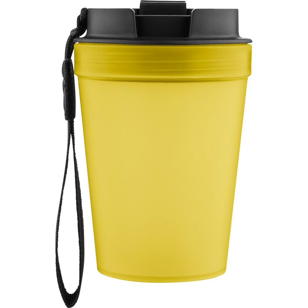 Kubek podróżny 350 ml z przezroczystą ścianką i paskiem - Kubki i butelki termiczne z nadrukiem logo | VEBI - zdjęcie 143