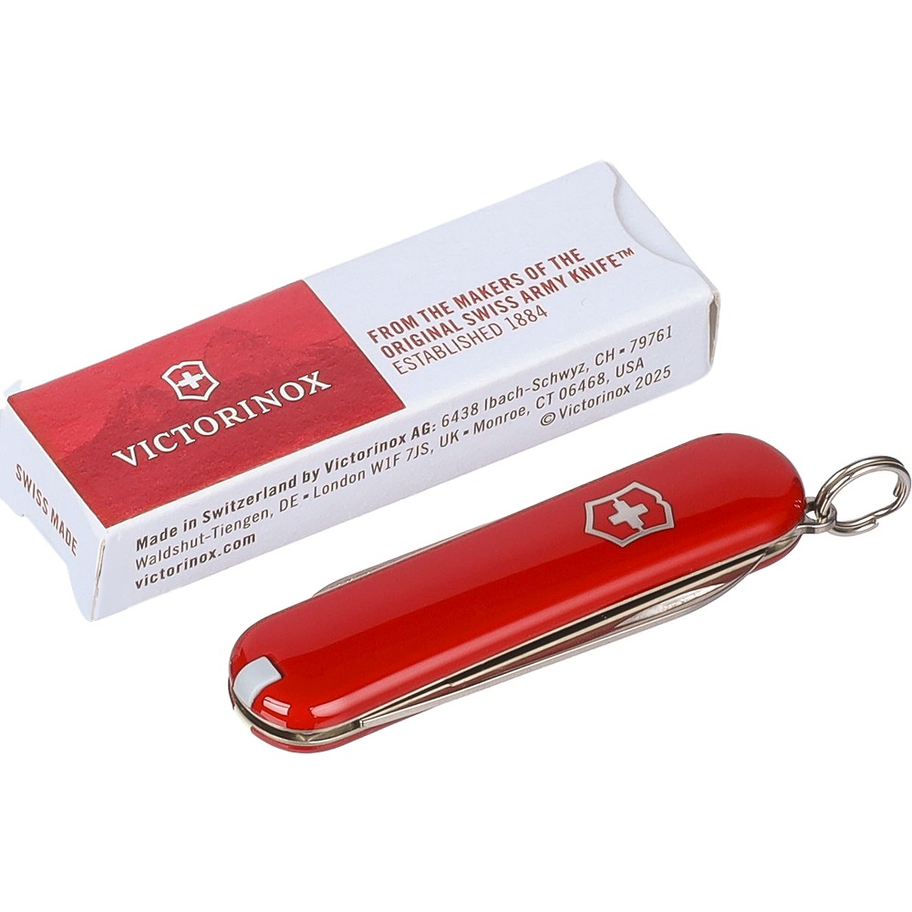 Victorinox Escort Red – kieszonkowy nóż z drewnem orzechowym - Noże i scyzoryki z nadrukiem logo | VEBI - zdjęcie 3