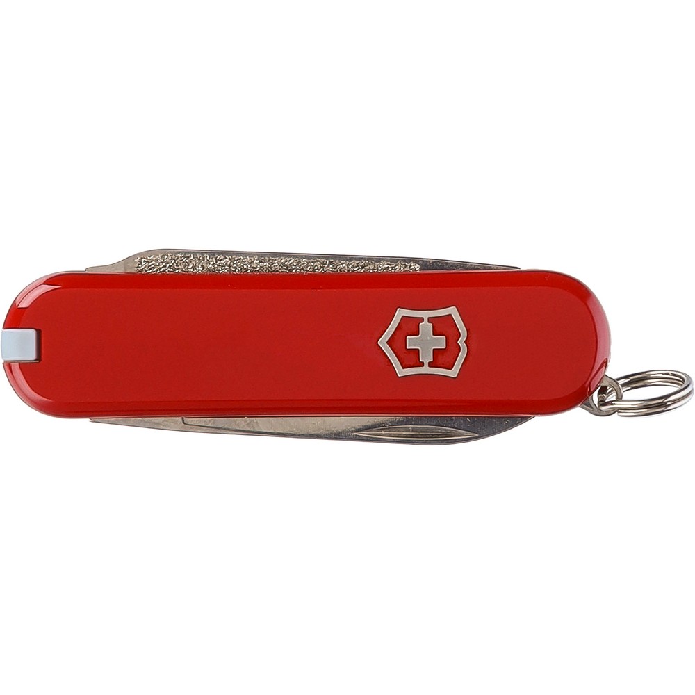 Victorinox Escort Red – kieszonkowy nóż z drewnem orzechowym - Noże i scyzoryki z nadrukiem logo | VEBI - zdjęcie 4