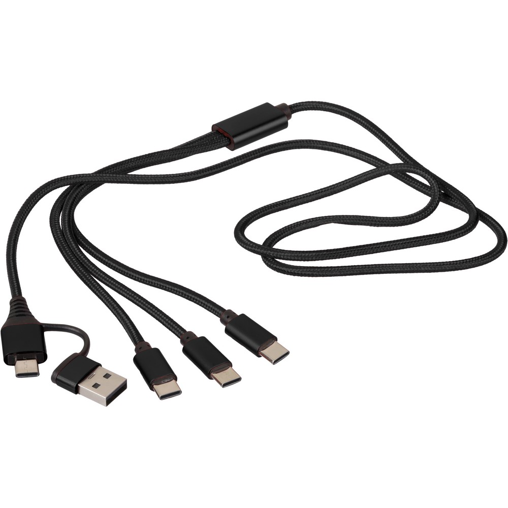 Kabel do ładowania 6 w 1 - Kable z nadrukiem logo | VEBI