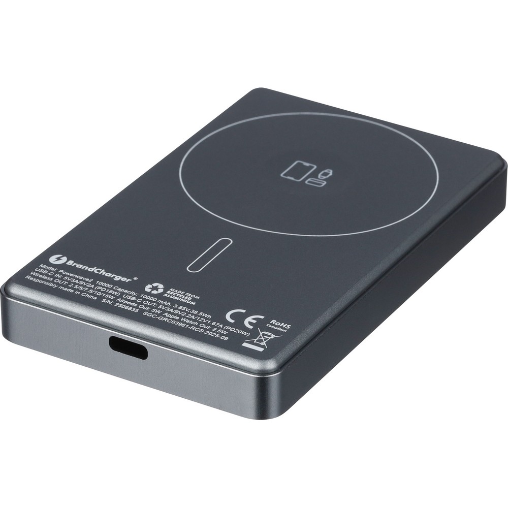Power bank 10000 mAh BrandCharger Powerwave 2 - Power banki z nadrukiem logo | VEBI - zdjęcie 4