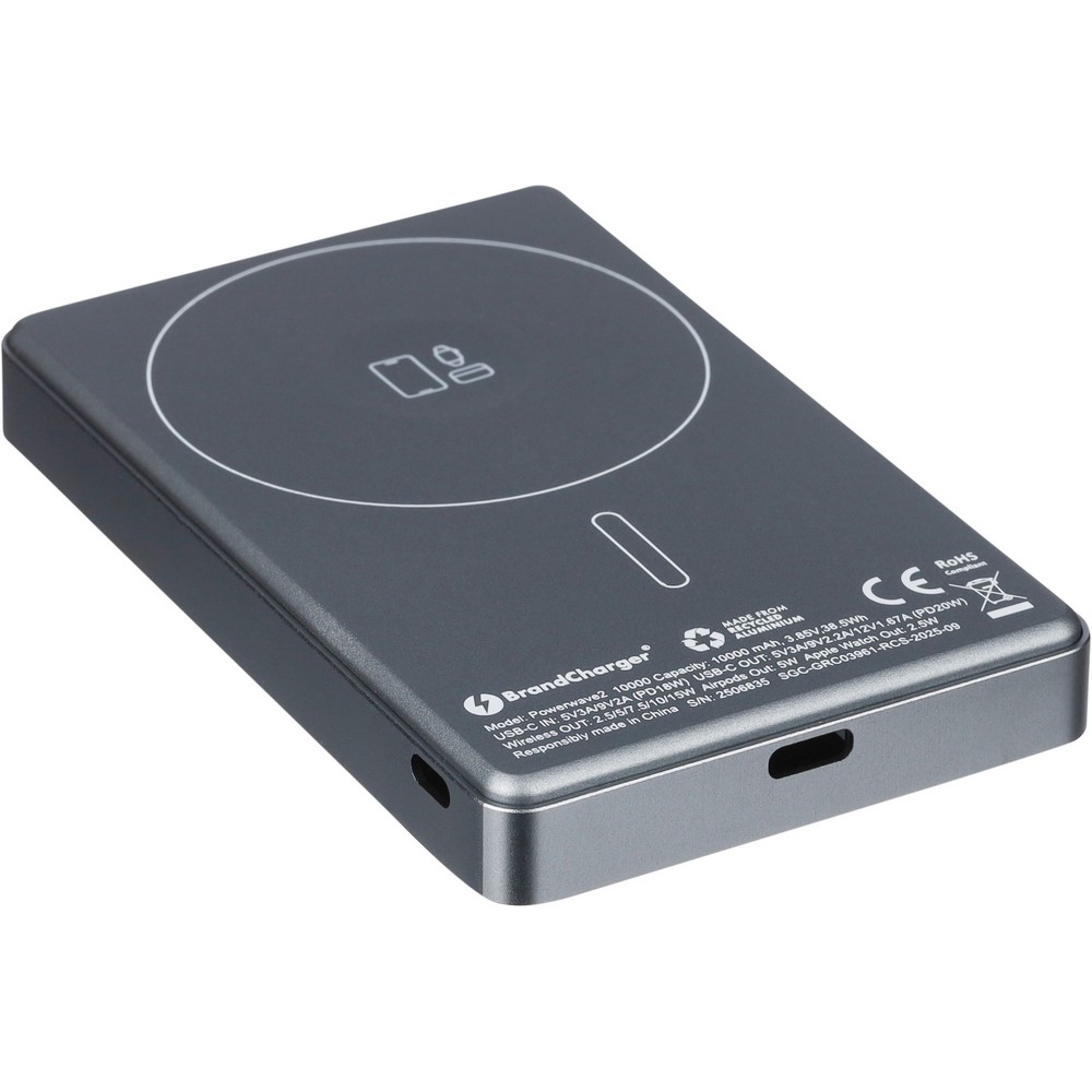 Power bank 10000 mAh BrandCharger Powerwave 2 - Power banki z nadrukiem logo | VEBI - zdjęcie 7