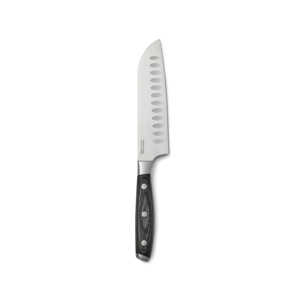 Nóż santoku VINGA Kaiser z drewnianą rękojeścią - 14 cm - Akcesoria kuchenne z nadrukiem logo | VEBI - zdjęcie 10